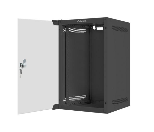LANBERG Szafa wisząca 10 cali 9U 280x310mm czarna WF10-2309-10B - 519088 - zdjęcie 4